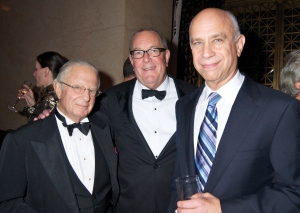 Mr. Leeds and Mr. Schwarzwalder (r.) with Saks Fifth Avenue’s Ronald Frasch